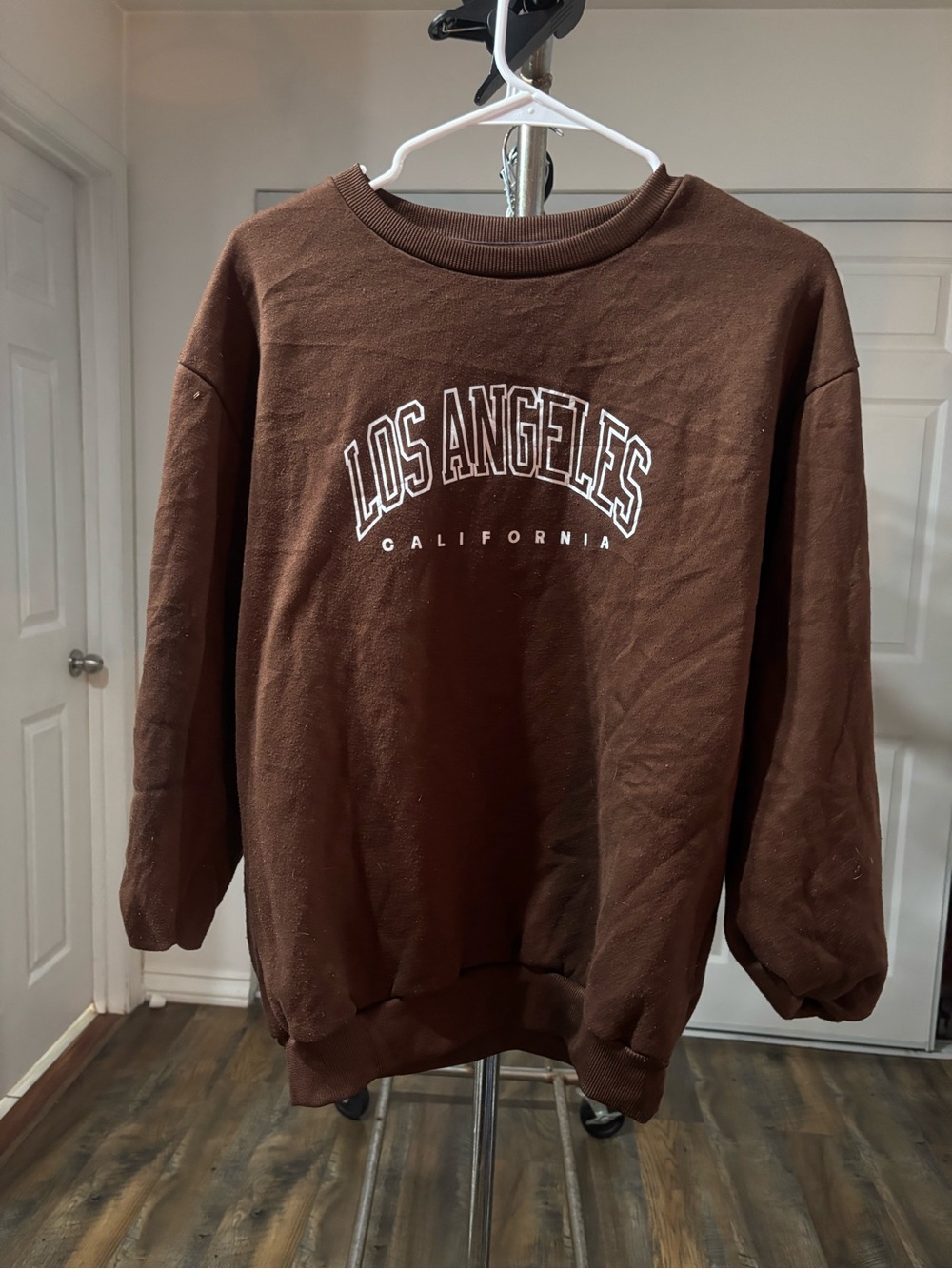 Los Angeles Graphic Crewneck Sweatshirt - Brown